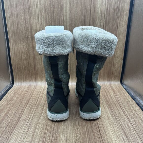 L.L Bean Womens 8 Medium Waterproof Ultralight Snow Boots Insulated 200g Green - Picture 4 of 8